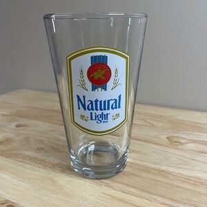 Natural Light 16oz Pint Glass – Vintage Logo “A Sip Of The South”